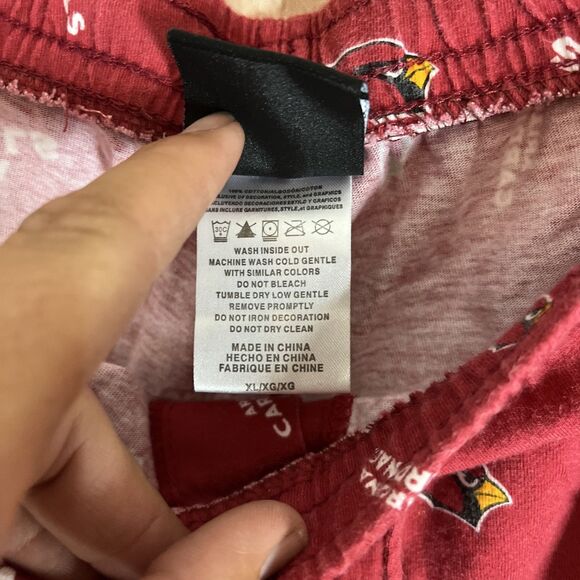 NFL Team Apparel Arizona Cardinals Mens XL Red Pajama Sleep Pants - Picture 6 of 8